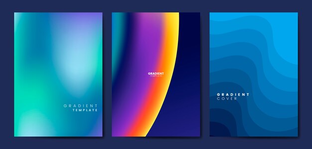 Colorful flyer template design illustration