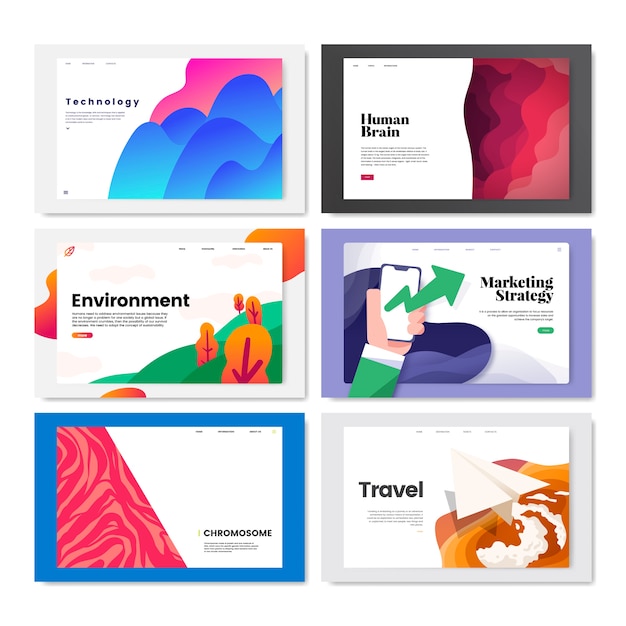 Colorful flyer template design illustration