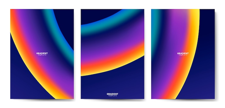 Free Vector colorful flyer template design illustration