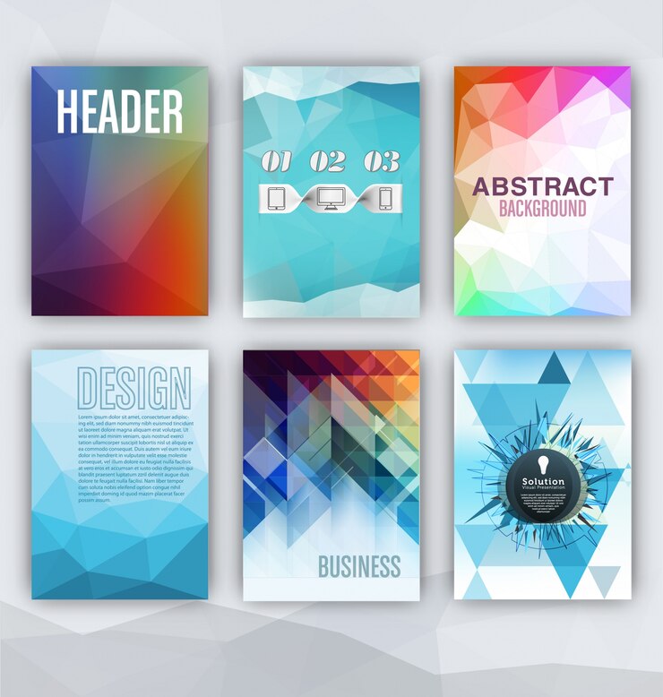 Free Vector colorful flyer templates