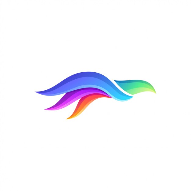 Download Free Colorful Flying Bird Logo Design Premium Vector Use our free logo maker to create a logo and build your brand. Put your logo on business cards, promotional products, or your website for brand visibility.