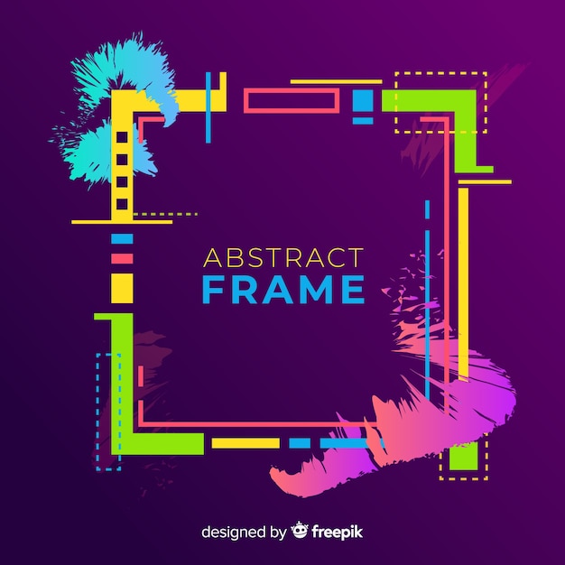 Free vector colorful frame background