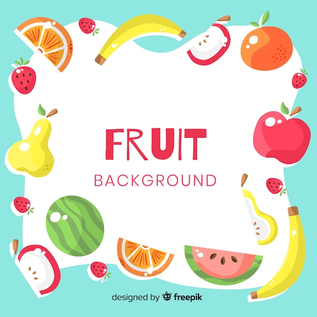Colorful fruit background