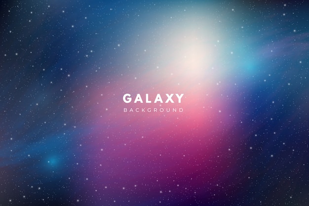 Free vector colorful galaxy background