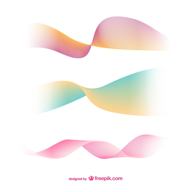 Colorful gauzy shapes vector