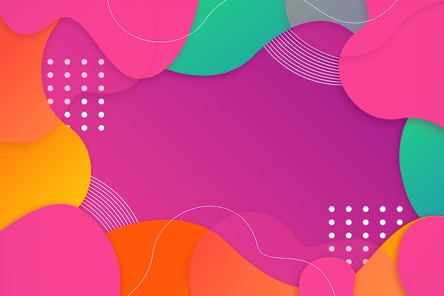 Free vector colorful geometric abstract background