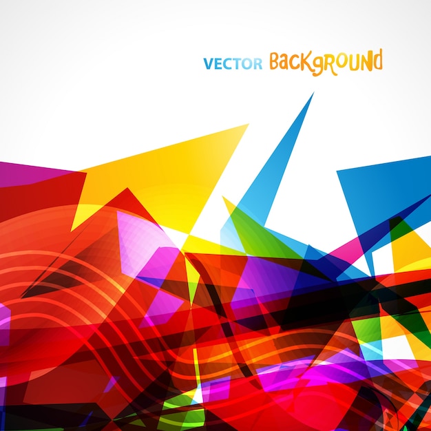 Colorful geometric background design