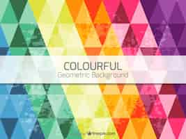 Free vector colorful geometric background