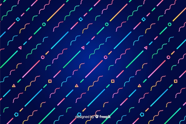 Colorful geometric lines abstract background