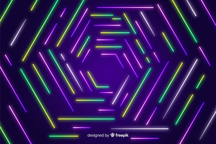 Free Vector colorful geometric lines abstract background