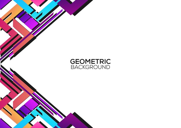 colorful geometric modern background design