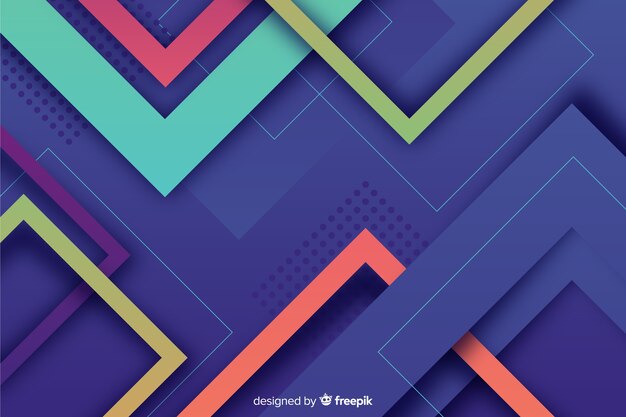 Colorful geometric shapes background