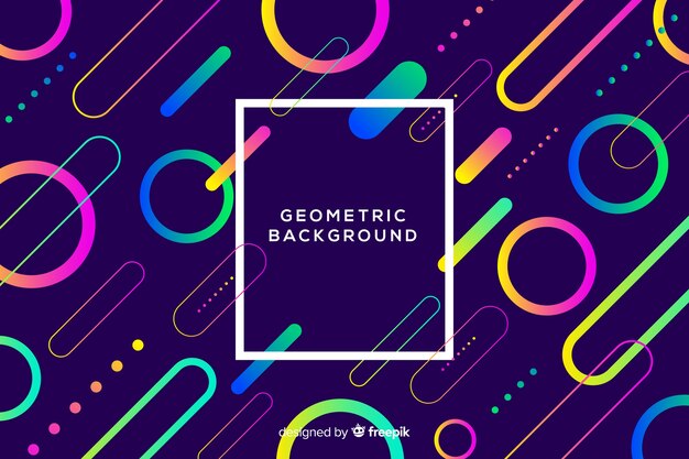 colorful geometric shapes background