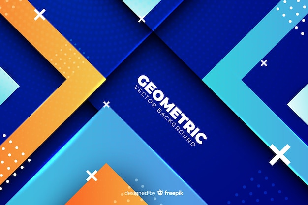 Colorful geometric shapes background