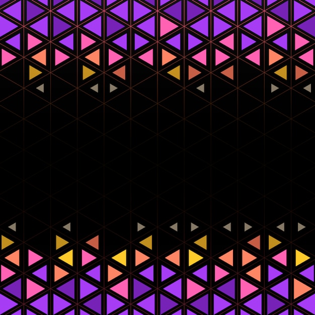 Free vector colorful geometric triangle pattern