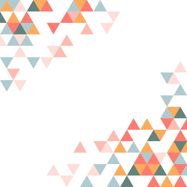 무료 벡터 다채로운 기하학적 인 삼각형 패턴