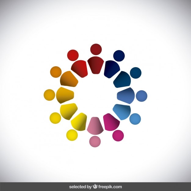 Colorful astratto geometrica logo