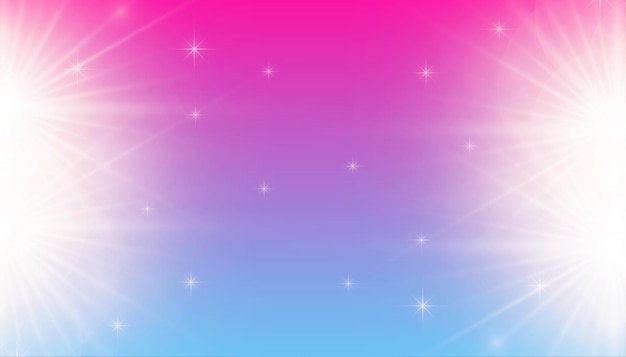 Free vector colorful glowing background with sparkles