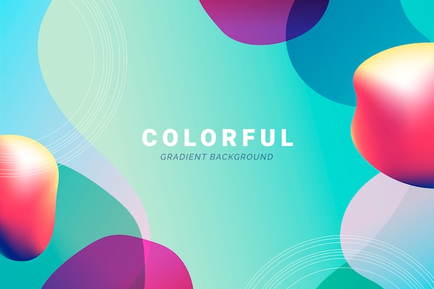 Colorful gradient backdrop