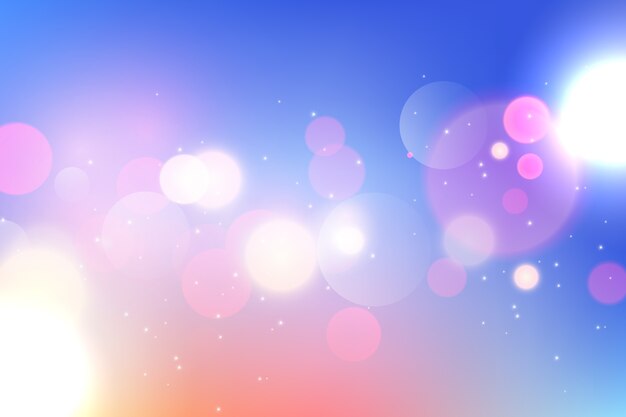 Bokeh 효과와 화려한 그라데이션 배경