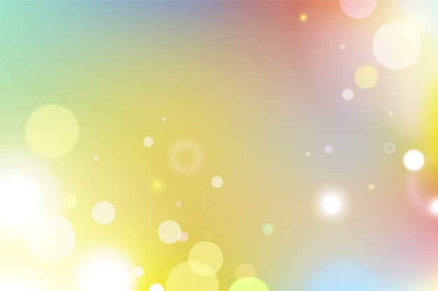 Colorful gradient background with bokeh effect