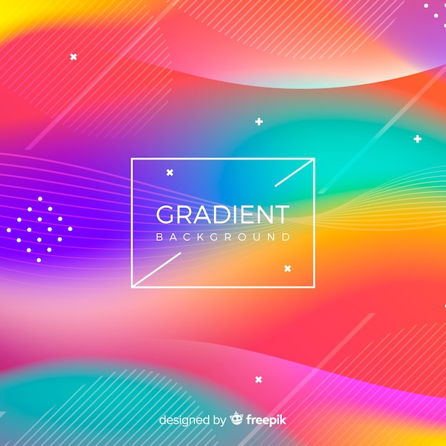 Free vector colorful gradient background