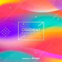 Free vector colorful gradient background