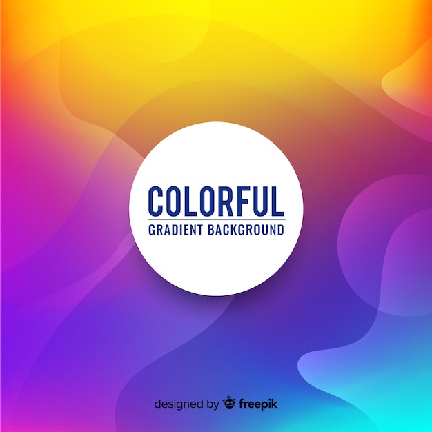 Free vector colorful gradient background