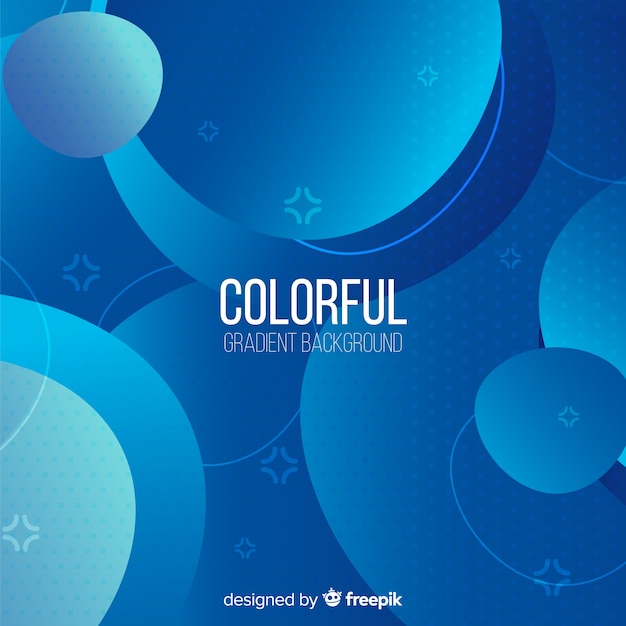 Free vector colorful gradient background