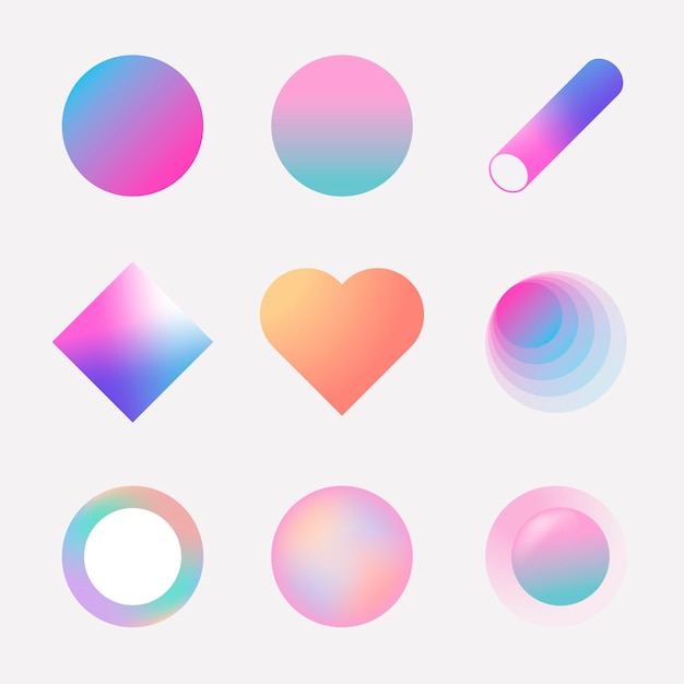 Colorful gradient collection 