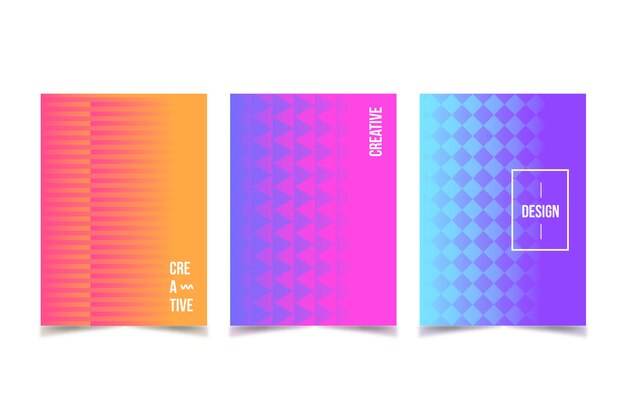 Colorful gradient cover collection