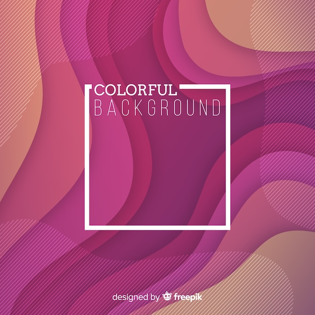 Colorful gradient fluid shapes background