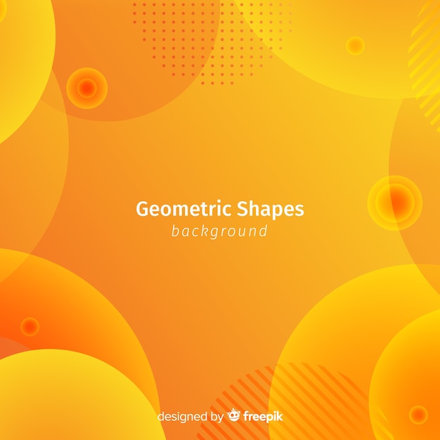 Colorful gradient geometric shapes background