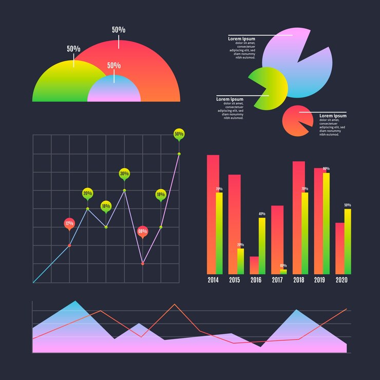 Free Vector colorful gradient infographic