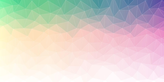 Free vector colorful gradient low poly background