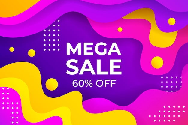 Colorful gradient sale background