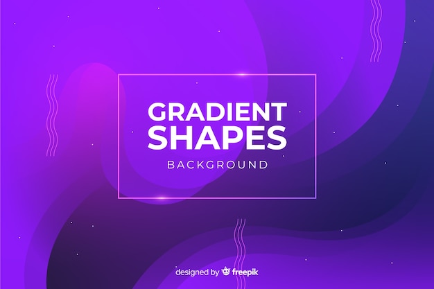 Free vector colorful gradient shapes background
