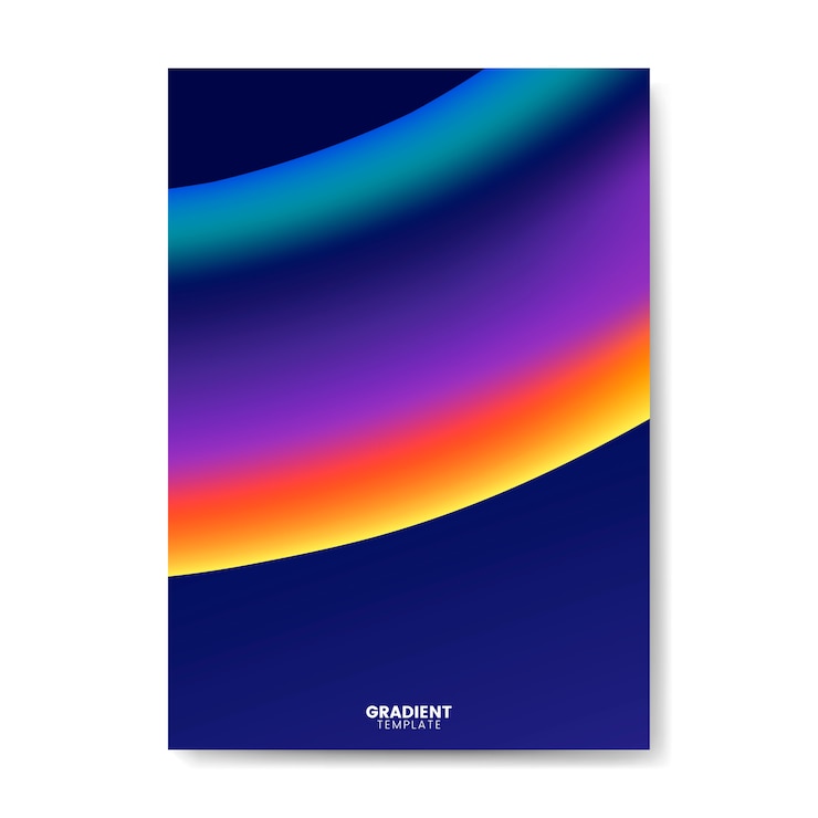 Free Vector colorful gradient wallpaper template design