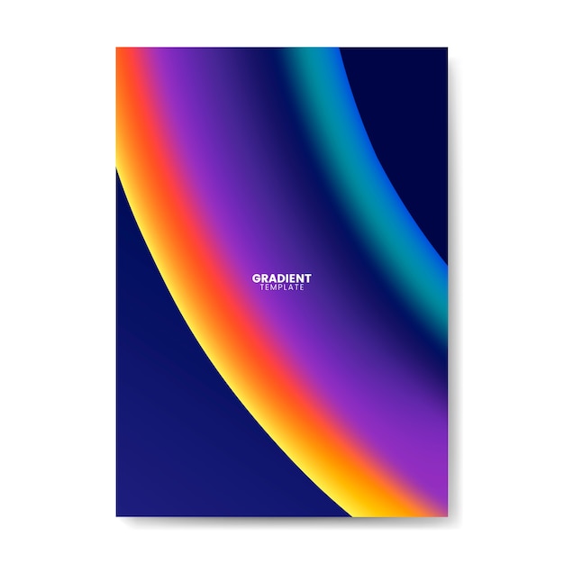 Free vector colorful gradient wallpaper template design