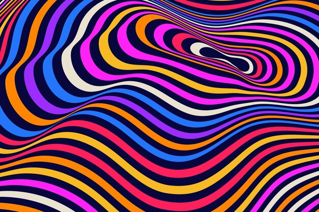 Colorful  groovy  hand drawn background