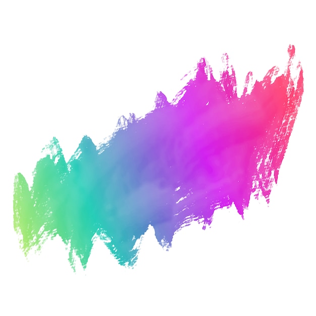 Colorful grunge paint stroke background
