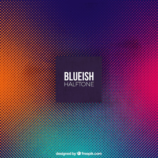 Colorful halftone background