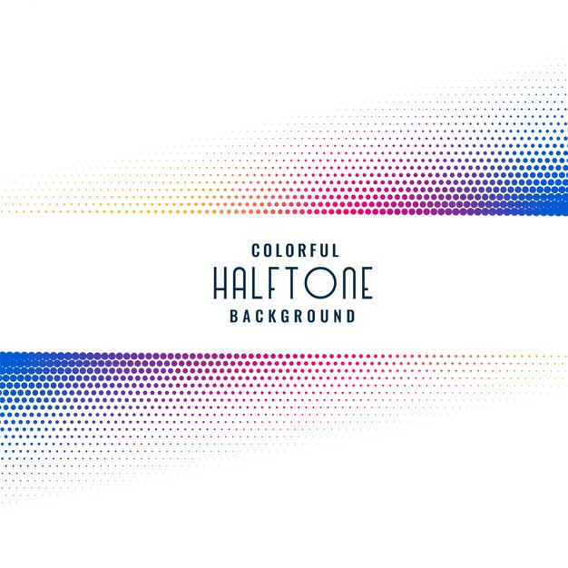 Colorful halftone pattern design background