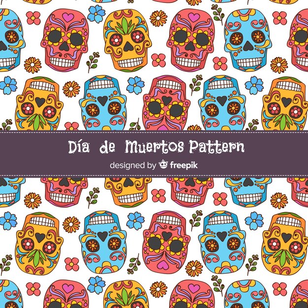 Красочный ручной рисунок коллекции muertos