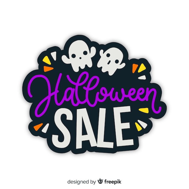 Colorful hand drawn halloween sale