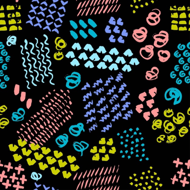 Free vector colorful hand painted pattern