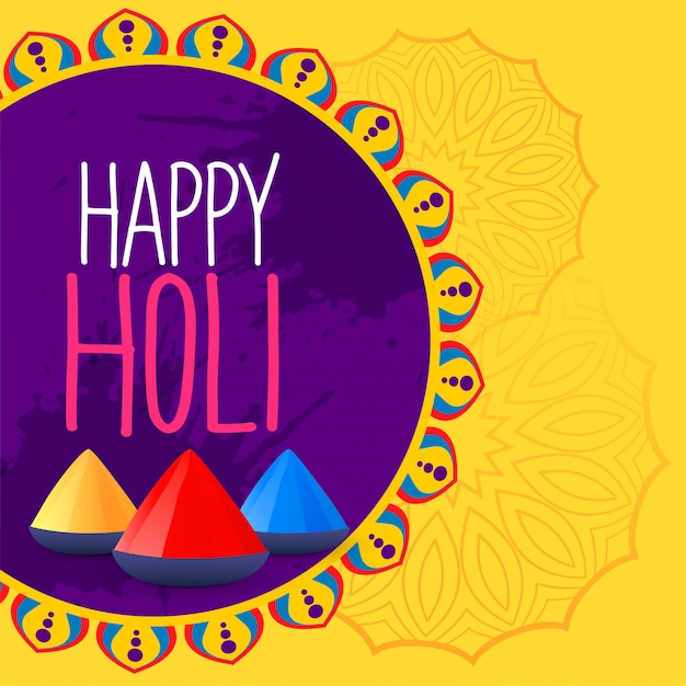 Colorful happy holi festival background