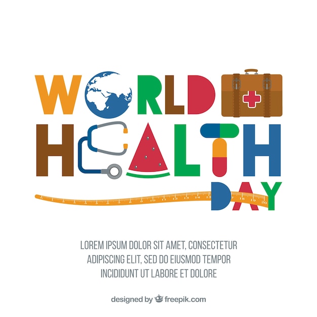 Free vector colorful health day background