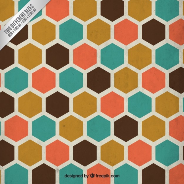 Free vector colorful hexagons background