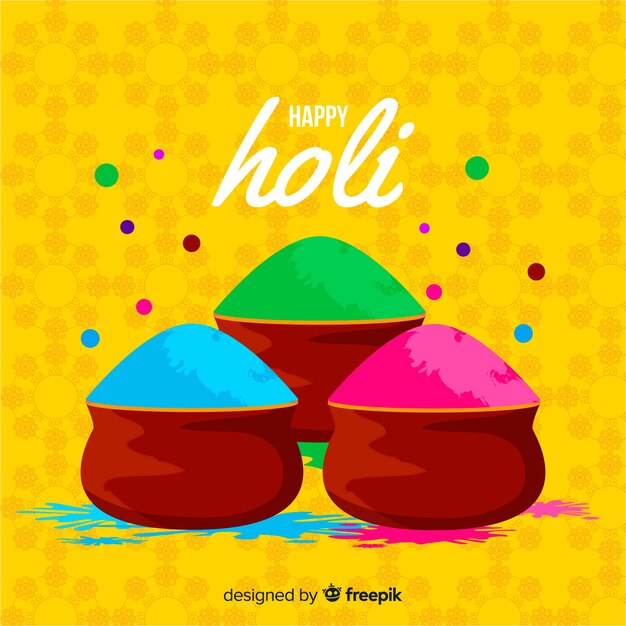 Colorful holi festival gulal background